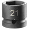 [NSS.21A] Metrischer 6-Punkt Stubby Impact Steckschlüssel 21mm