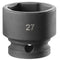 [NSS.27A] Metrischer 6-Punkt Stubby Impact Steckschlüssel 27mm