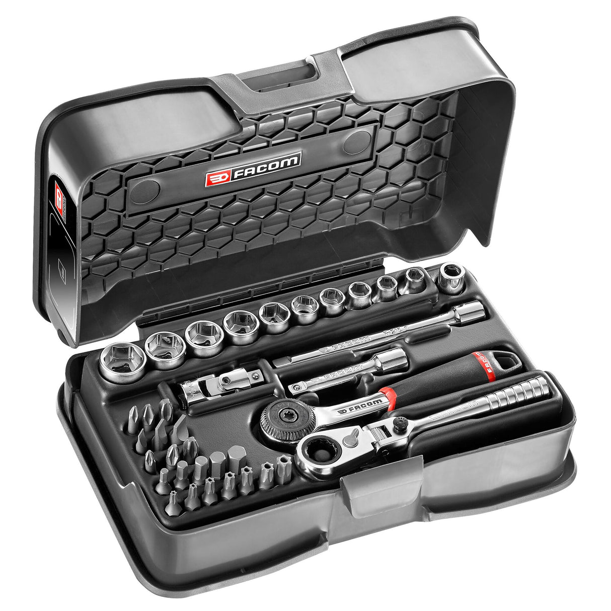 Steckschlüssel 1/4" Sechskant, Set 37-tl