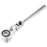 Ultrakompakte 1/4" Umschaltknarre mit 180°-Gelenkkopf für 1/4" Steckschlüssel, Serie HX
