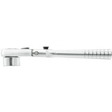 Ultrakompakte 1/4" Umschaltknarre mit 180°-Gelenkkopf für 1/4" Steckschlüssel, Serie HX