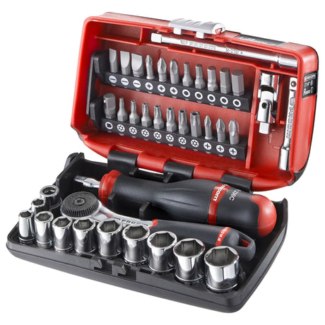 Steckschlüssel-Set 1/4", Sechskant, metrisch, 5,5 - 14mm, SB-Verpackung