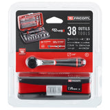 Steckschlüssel-Set 1/4", Sechskant, metrisch, 5,5 - 14mm, SB-Verpackung