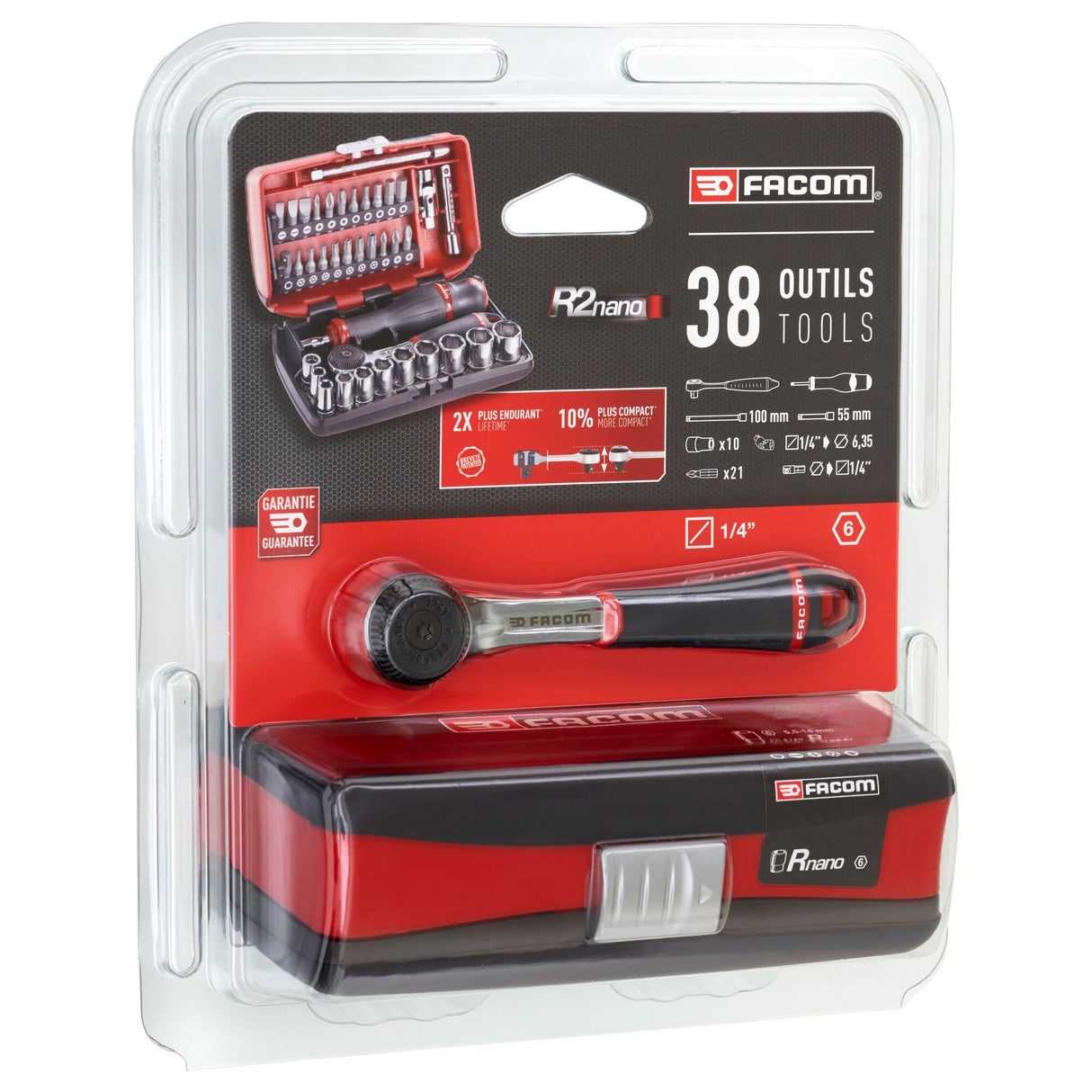 Steckschlüssel-Set 1/4", Sechskant, metrisch, 5,5 - 14mm