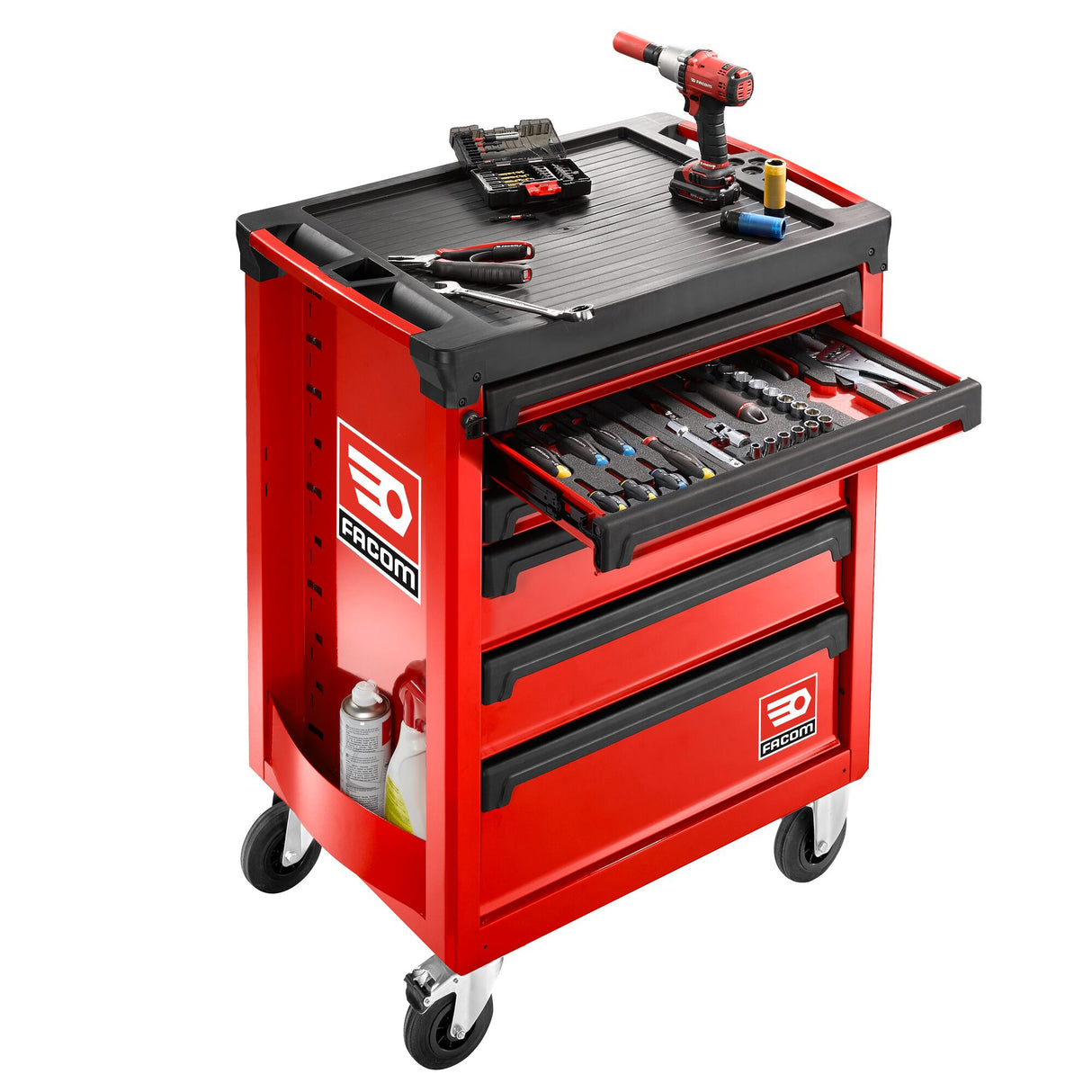 ROLL.6M3A - ROLL Werkstattwagen mit 6 Schubladen, passend für 3 Module pro Schublade
