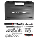 OGV® GRIP Steckschlüssel-Set 1/2" und 1/4" 6-kant, 60-tlg.