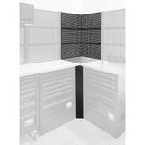 ROLL Werkstattsystem RWS2.0 - Eckschrank mit verzinkter Arbeitsplatte und 6 Paneelen