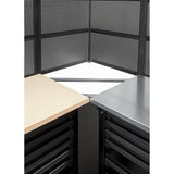 ROLL Werkstattsystem RWS2.0 - Eckschrank mit verzinkter Arbeitsplatte und 6 Paneelen