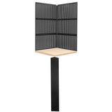 ROLL Werkstattsystem RWS2.0 - Eckschrank mit Holzarbeitsplatte und 6 Paneelen