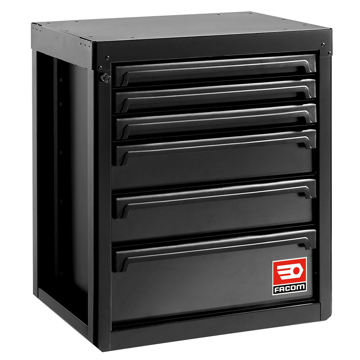 ROLL Werkstattsystem RWS2.0 - Unterschrank mit 6 Schubladen, schwarz
