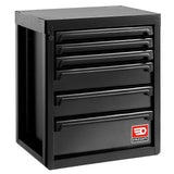 ROLL Werkstattsystem RWS2.0 - Unterschrank mit 6 Schubladen, schwarz