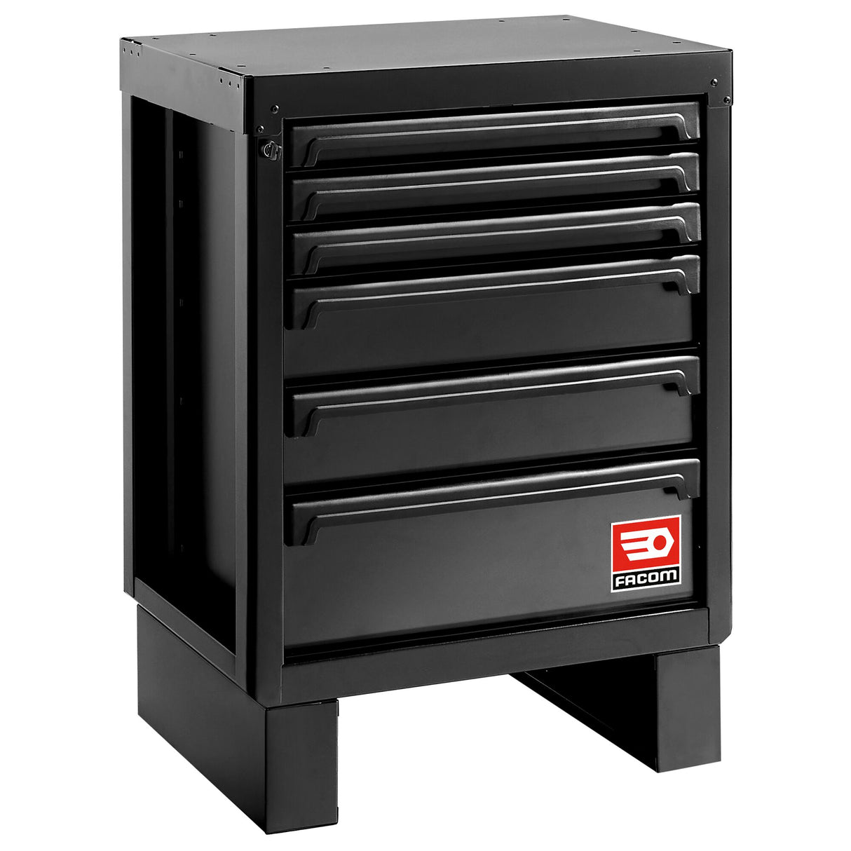 ROLL Werkstattsystem RWS2.0 - Unterschrank mit 6 Schubladen, schwarz