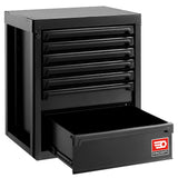 ROLL Werkstattsystem RWS2.0 - Unterschrank mit 7 Schubladen, schwarz