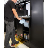 ROLL Werkstattsystem RWS2.0 - Reinigungsstation mit Mülleimer und Papierrollenhalter
