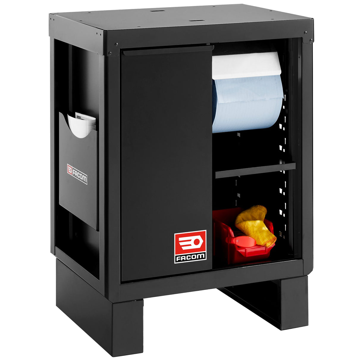 ROLL Werkstattsystem RWS2.0 - Reinigungsstation mit Mülleimer und Papierrollenhalter