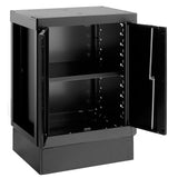 ROLL Werkstattsystem RWS2.0 - Unterschrank mit 2 Volltüren, schwarz