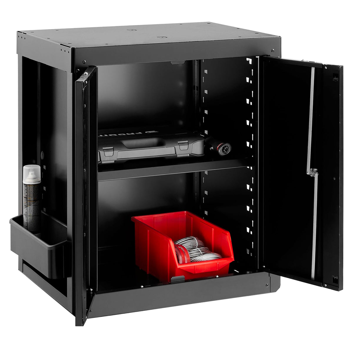 ROLL Werkstattsystem RWS2.0 - Unterschrank mit 2 Volltüren, schwarz