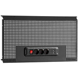 ROLL Werkstattsystem RWS2.0 - Halbhohe Steckdosenleiste mit USB-Anschluss, schwarz