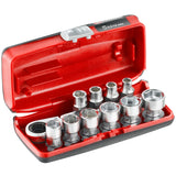 Sortiment mit Steckschlüsseln 1/4", 6-Kant, metrisch - 11 Teile - R.180HX