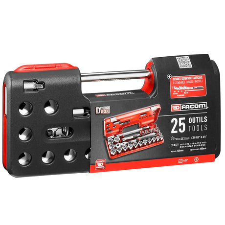 Steckschlüssel-Set 1/2" in der D-BOX, 21-tlg