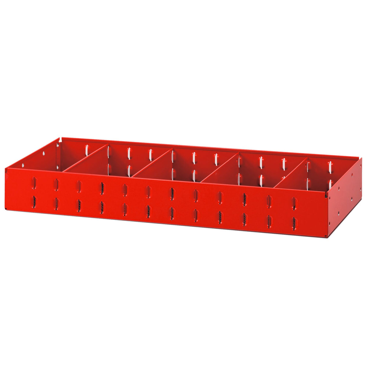 Regalfach für Matrix-System, Mittel, mit 4 austauschbaren Abtrennungen, L 682 x H 90 x T275 mm